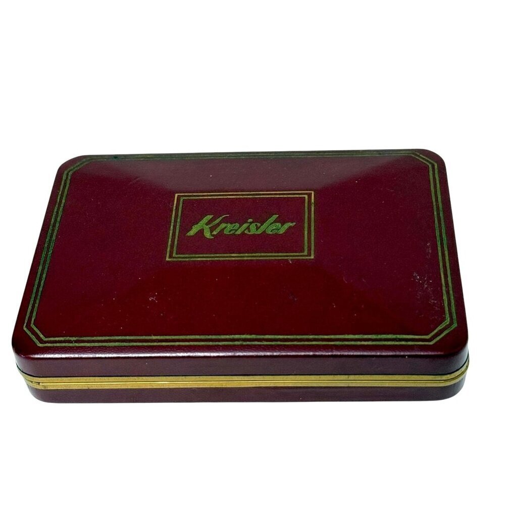 Vintage Kreisler Key Chain Box Red Retro Jewelry Display Packaging 3.5x5"